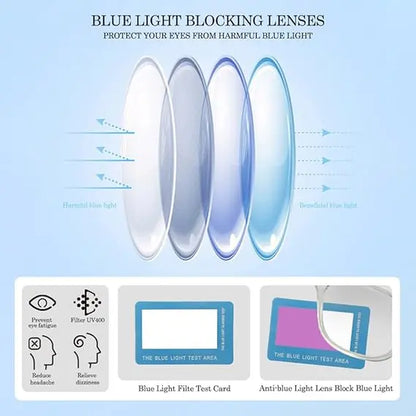 2026 Blue Light Gaming Glasses Light Weight Eyeglasses for Men Women Fashion Glasses for Daily Reading/Gaming/Tv/Phones