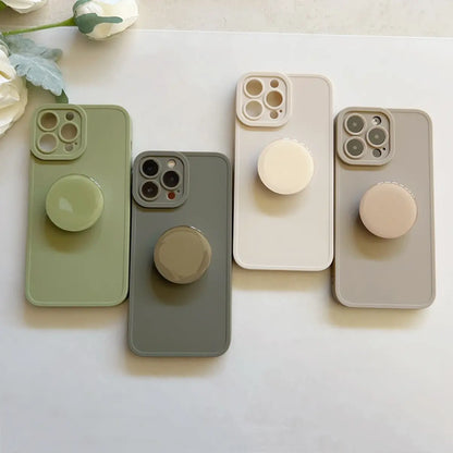 Premium Lightweight TPU iPhone Case with Ring Holder and Expanding Kickstand for iPhone 11, 12, 13, 14, 15, and 16 Pro Max