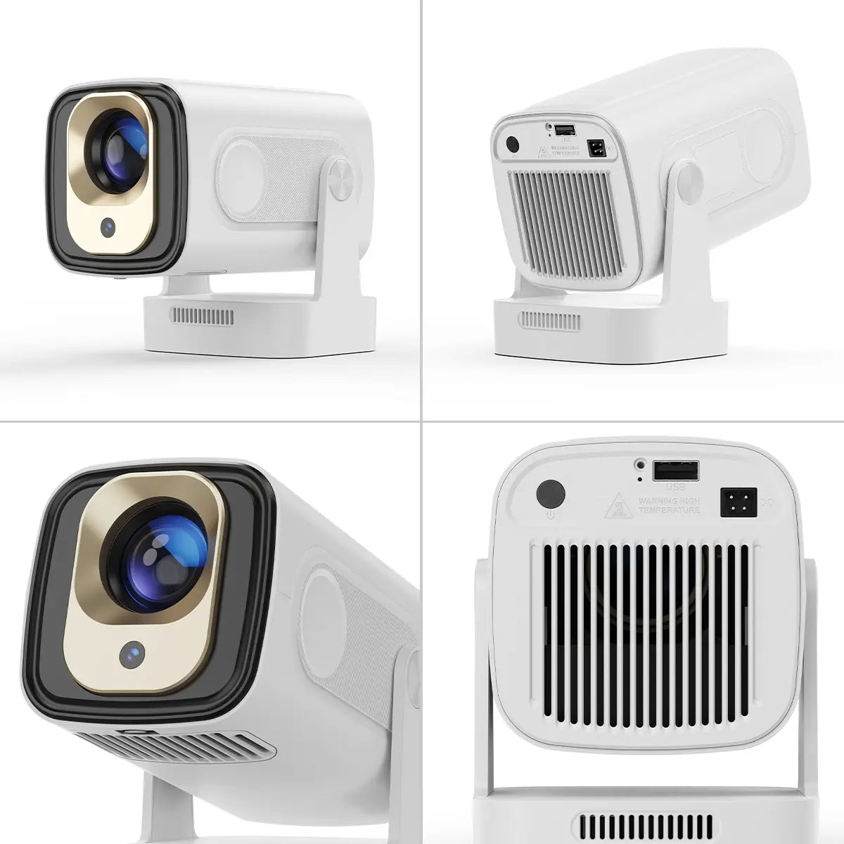 MAGCUBIC HY310 Wi-Fi Smart Projector - 330 ANSI Lumens, Auto-Focus, Native 1080P, 130-Inch Screen, Wi-Fi 6, Bluetooth 5.4, Auto Keystone Correction for Home Cinema and Audio