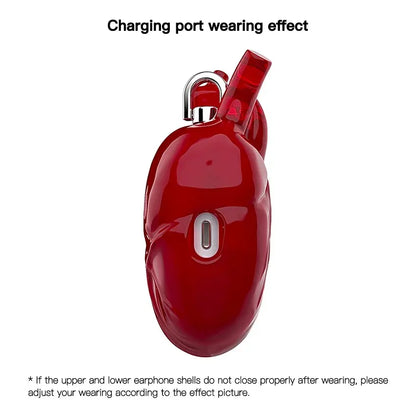 Creative Heart Shaped Design Earphone Case with Fastener, Anti-Drop Earphone Protective Cover, Fashion Earphone Accessories, Headphone Accessories for Airpods Pro Pro2 Protection