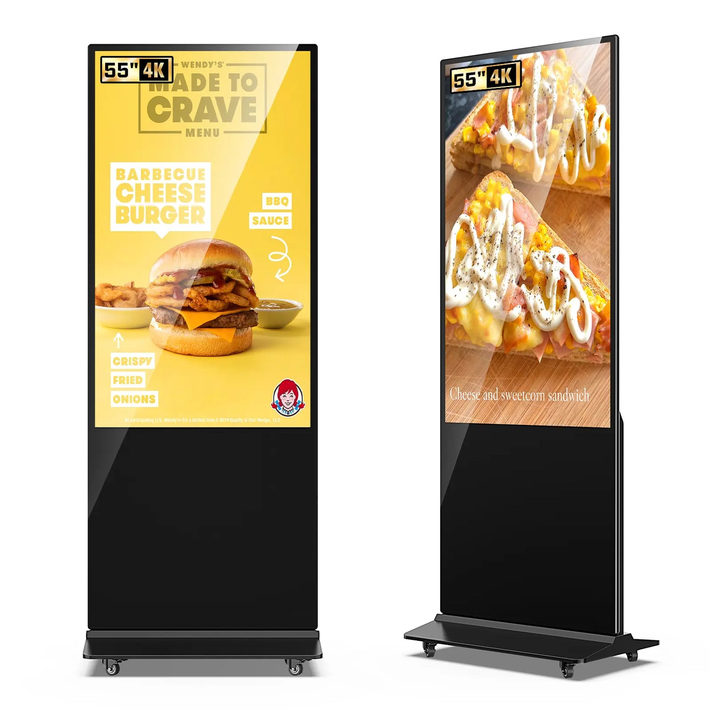 MWE 43 Inch LCD Digital Signage Advertising Display Kiosk LCD Screen Indoor Floor Standing Commercial Totem Android System Vertical Monitor
