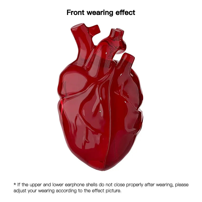 Creative Heart Shaped Design Earphone Case with Fastener, Anti-Drop Earphone Protective Cover, Fashion Earphone Accessories, Headphone Accessories for Airpods Pro Pro2 Protection