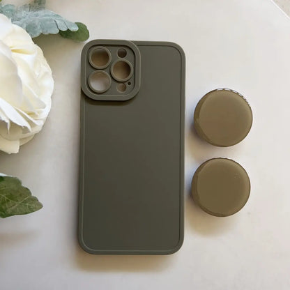 Premium Lightweight TPU iPhone Case with Ring Holder and Expanding Kickstand for iPhone 11, 12, 13, 14, 15, and 16 Pro Max