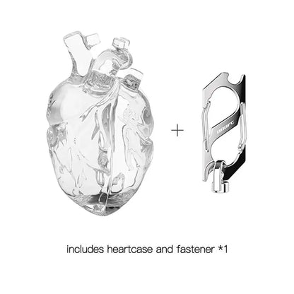 Creative Heart Shaped Design Earphone Case with Fastener, Anti-Drop Earphone Protective Cover, Fashion Earphone Accessories, Headphone Accessories for Airpods Pro Pro2 Protection